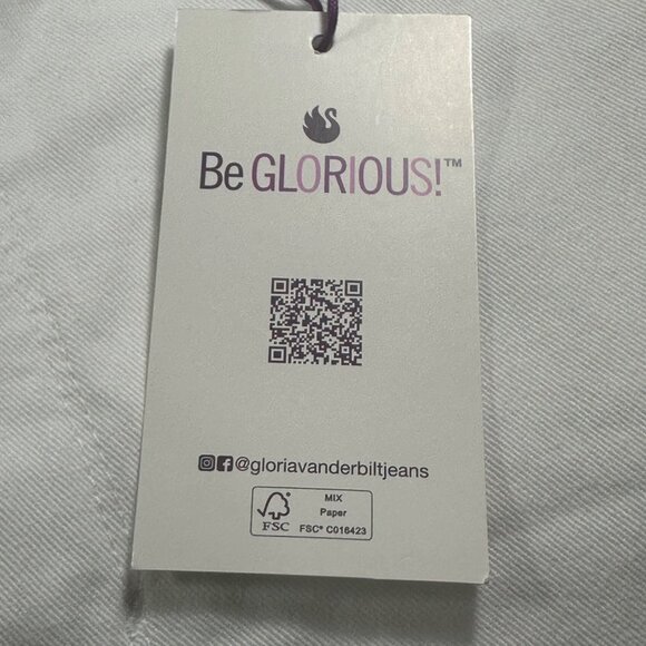 Gloria Vanderbilt Womens Amanda Capri Pants White Size 14 NWT Beachy Summer - Picture 6 of 12